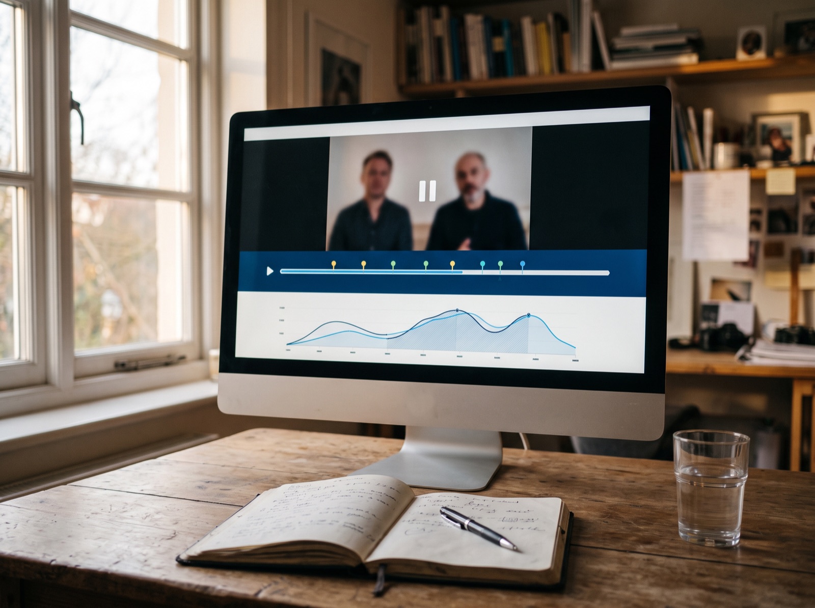 Un webinaire relu au ralenti, minute par minute, avec sa courbe d'attention